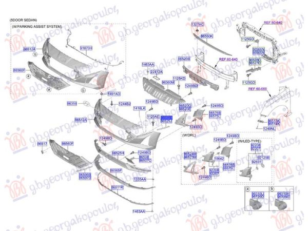 FRONT BUMPER BRACKET UPPER SIDE PLASTIC (O)