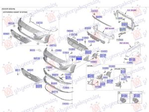 FRONT BUMPER BRACKET UPPER SIDE PLASTIC (O)