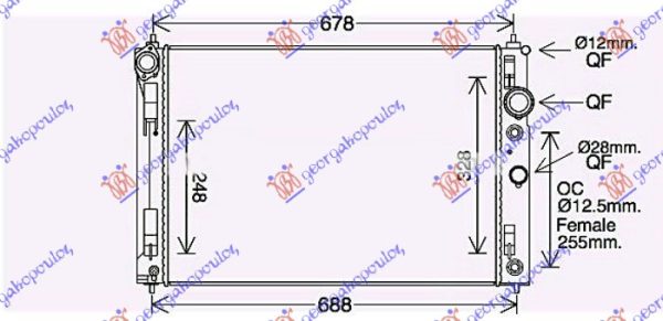 RADIATOR 2.0 PETROL MANUAL/AUTOMATIC (615x440x32) (KOYO)