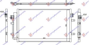 HLADNJAK KLIME 2.3/3.0 TD (565x361x16)