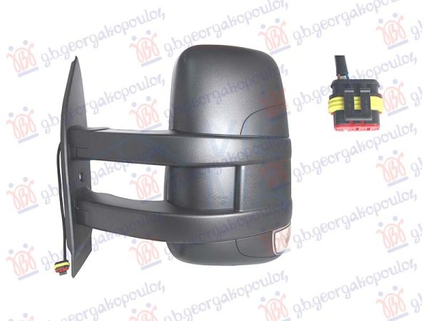RETROVIZOR MEHANICKI DUGI (MIGAVAC) (KONVEKSNO STAKLO) LEVO
