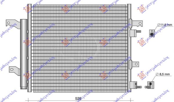 HLADNJAK MOTORA 3.0/5.0 BENZIN (525x447)