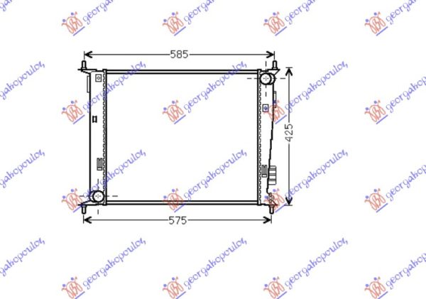 HLADNJAK MOTORA 1.6 BENZIN (MAN) (480x415x16) (KOYO)