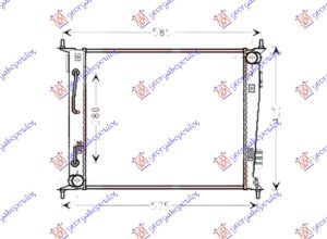 RADIATOR 1.6 PETROL AUTOMATIC (480x415x16) (KOYO)