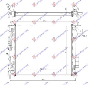 RADIATOR 1.6 CRDI AUTOMATIC (480x411x26) (KOYO)