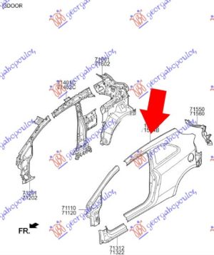 REAR FENDER 3D (O)