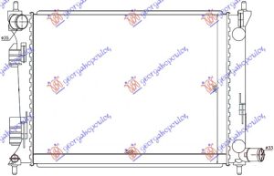 RADIATOR PETROL (500x385x12) (NRF)