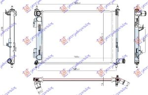 HLADNJAK MOTORA 1.2/1.4 BENZIN (480x375x16)