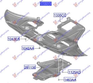 ENGINE COVER PLASTIC (O)