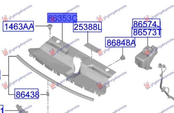 FRONT PANEL UPPER PLASTIC (O)