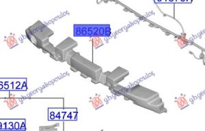 FRONT BUMPER ABSORBER (O)