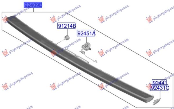 TAIL LAMP CENTER LED (GT) (O)