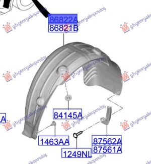 REAR INNER PLASTIC FENDER (O)