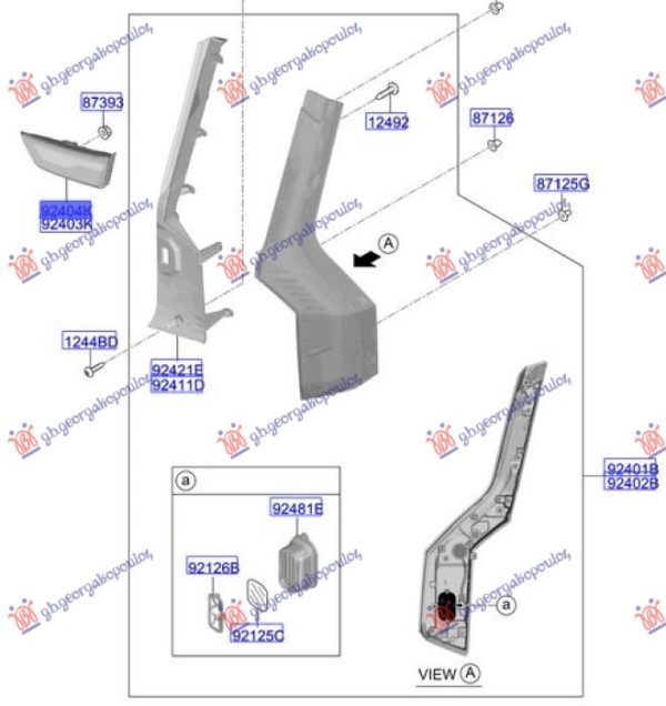 TAIL LAMP INNER LED (O)