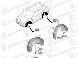 REAR INNER PLASTIC FENDER (O)