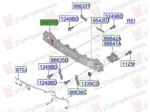 FRONT BUMPER REINFORCEMENT (O)