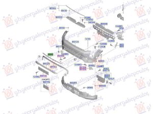 FRONT BUMPER MOULDING UPPER PRIMED (O)