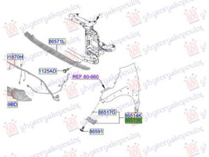 FRONT BUMPER SIDE BRACKET PLASTIC (O)