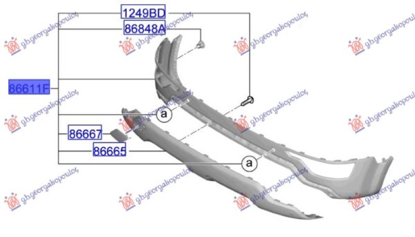 REAR BUMPER LOWER (O)