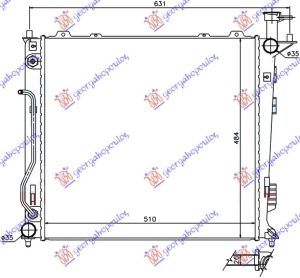 HLADNJAK MOTORA 2.0/2.2 CRDi MAUELNI/AUTO (51x48.3x26)