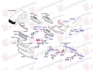 FRONT BUMPER SIDE GRILLE INNER (AIR DUCT) (O)