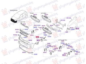 FRONT BUMPER SIDE GRILLE INNER (AIR DUCT) (O)