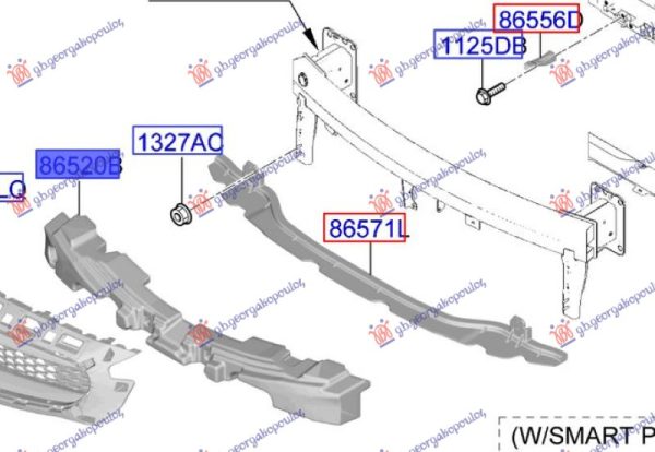 FRONT BUMPER ABSORBER (O)