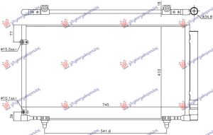 HLADNJAK KLIME 3.5 BENZIN (745x410x16)