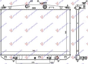 HLADNJAK MOTORA 3.6 350-450H BENZIN/HIBRID (500x760x27)