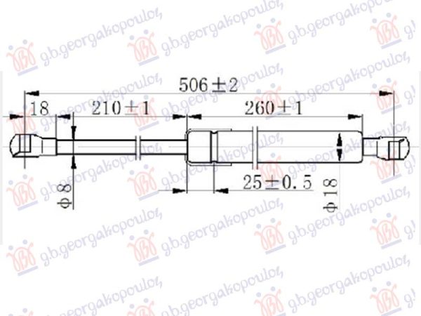 AMORTIZER HAUBE (506L-145N)