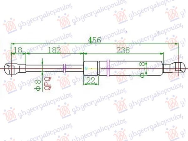AMORTIZER HAUBE (455L-185N)