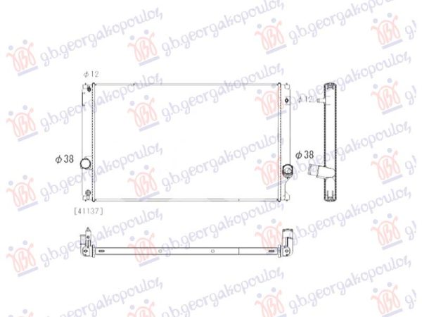 RADIATOR 2.0 (200T-300) PETROL (700x435x26) (KOYO)