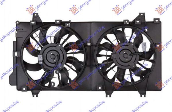 VENTILATOR (DUPLI) KOMPLET (BENZIN) (2+2 PIN)