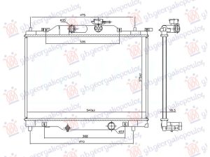 HLADNJAK MOTORA 1.5i BENZIN (375x540x16)
