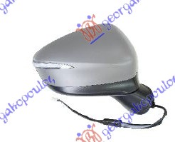 RETROVIZOR ELEKTRICNI SA GREJACEM PM (ELEKTRO-SKLOPIV) (MIGAVAC) (8 PIN) (A KVALITET) (KONVEKSNO STAKLO) DESNO
