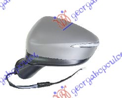 RETROVIZOR ELEKTRICNI SA GREJACEM PM (ELEKTRO-SKLOPIV) (MIGAVAC) (8 PIN) (A KVALITET) (ASFERICNO STAKLO) LEVO