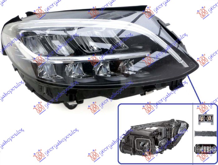 HEAD LAMP MULTIBEAM LED (W/O LOGO) (HELLA)