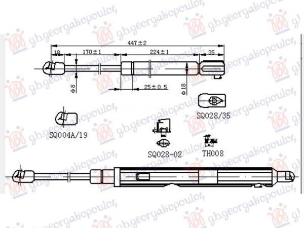 AMORTIZER HAUBE (447L-430N)