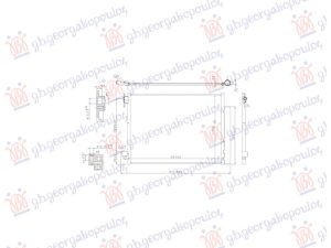 CONDENSER 0.9TURBO-1.0i 12V-ELECTRIC (541x378x12) (KOYO)