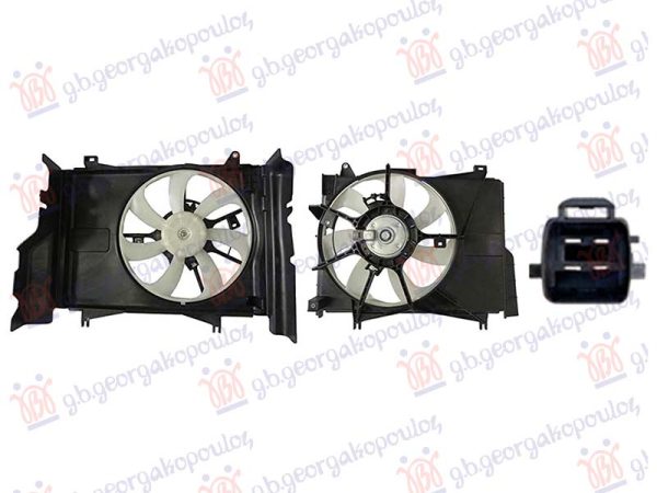COOLING FAN 1.0-1.2 PETROL (353mm) (4PIN)