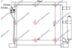 CONDENSER 1.6 DIC TURBO PETROL (485x400x16) (KOYO)
