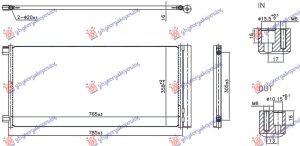 HLADNJAK KLIME 1.6/2.0 DIZEL (745x361x16)