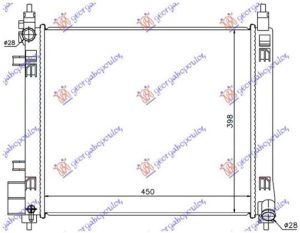 HLADNJAK MOTORA 1.2 DIG (HR12DDR) (MAN/AUTO) (450x400) (KOYO)