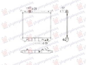RADIATOR 1.2 12V PETROL AUTOMATIC (445x400x16) (NRF)