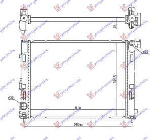 HLADNJAK MOTORA 1.0i 1.3 DIG-TURBO BENZIN (510x395x26)