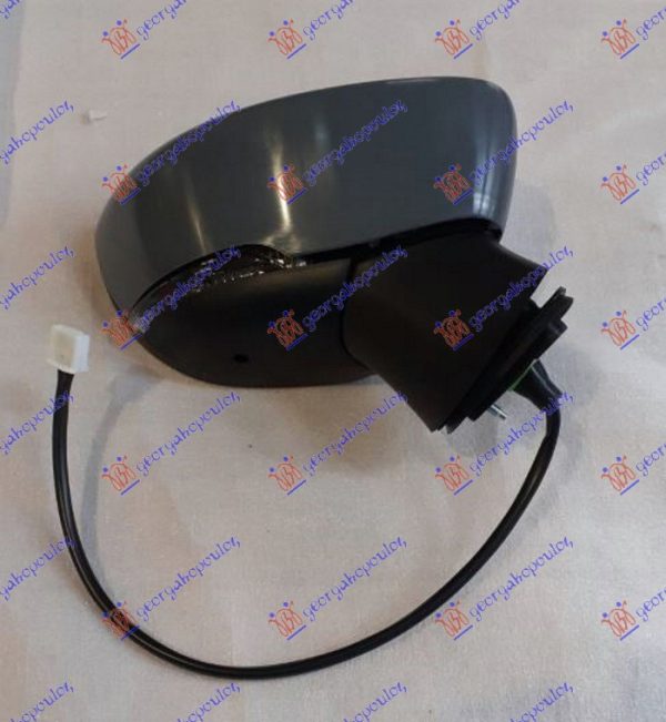 RETROVIZOR ELEKTRICNI SA GREJACEM (MIGAVAC LED) (7 PIN) (KONVEKSNO STAKLO) DESNO