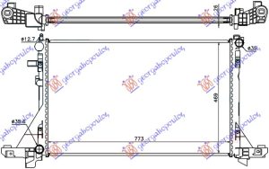 HLADNJAK MOTORA 2.3 CDTi (+/-AC) (77.5x48.7)