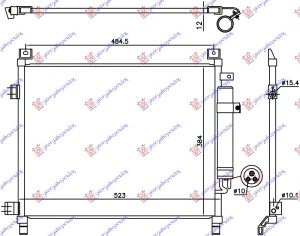 HLADNJAK KLIME 1.2 BENZIN (490x385x12)