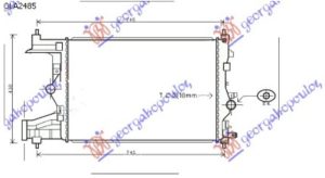 HLADNJAK MOTORA 1.4/1.6 TURBO BENZIN (MAN) (58x39.5) (KOYO)