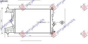HLADNJAK MOTORA 1.4/1.6 TURBO BENZIN (MAN) (58x39.5)